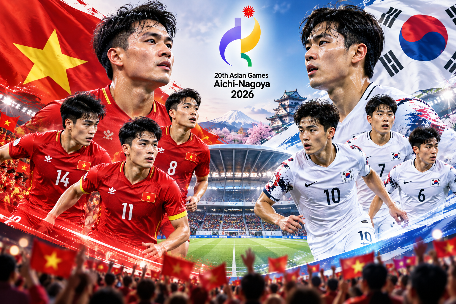 U23 Việt Nam trước thử thách mang tên Hàn Quốc tại tứ kết ASIAD 20